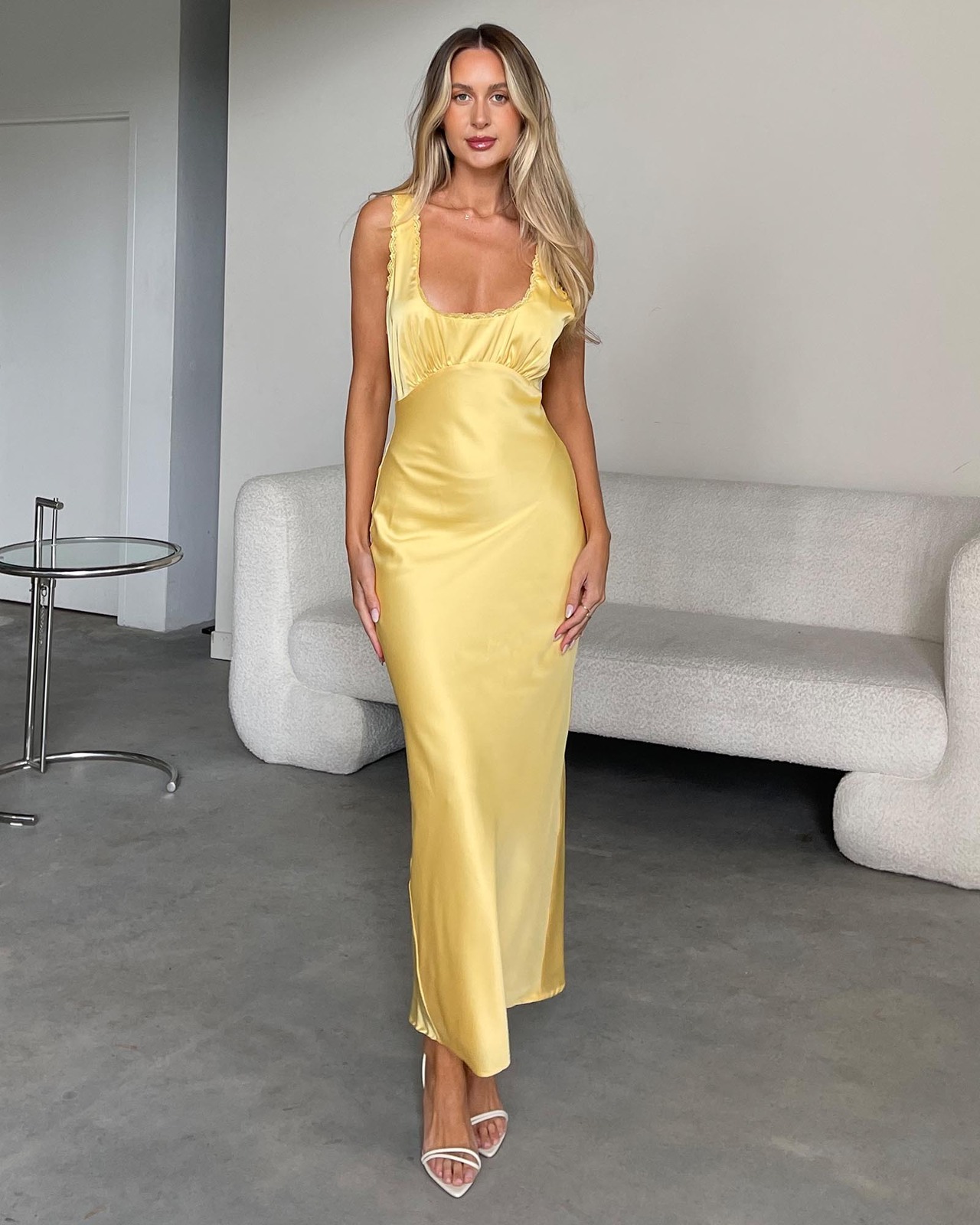 Valentina Lace Trim Maxi Dress
