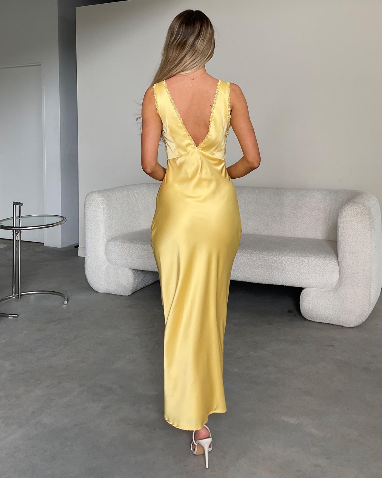 Valentina Lace Trim Maxi Dress