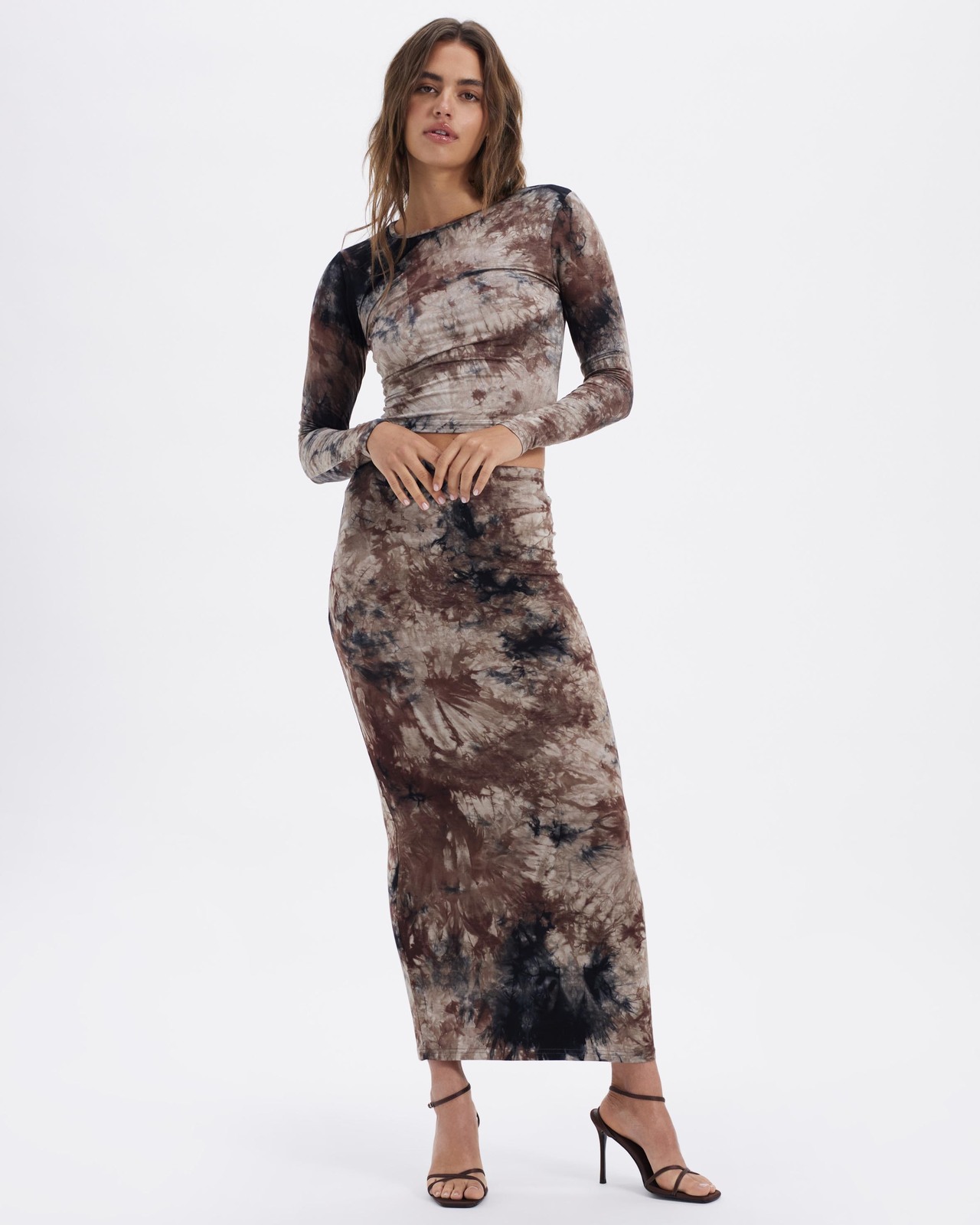 Woodstock Tie Dye Midi Skirt