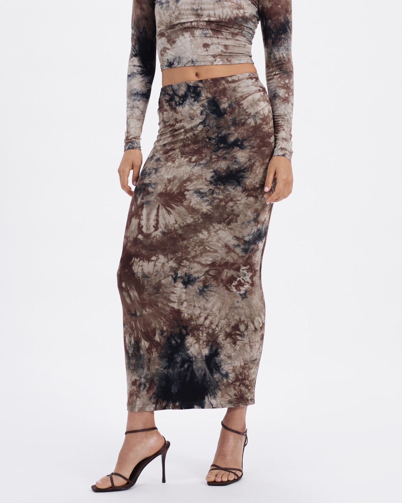 Woodstock Tie Dye Midi Skirt