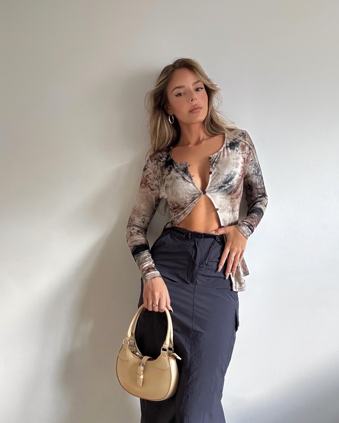 She's The One Tie Dye Long Sleeve Cardigan