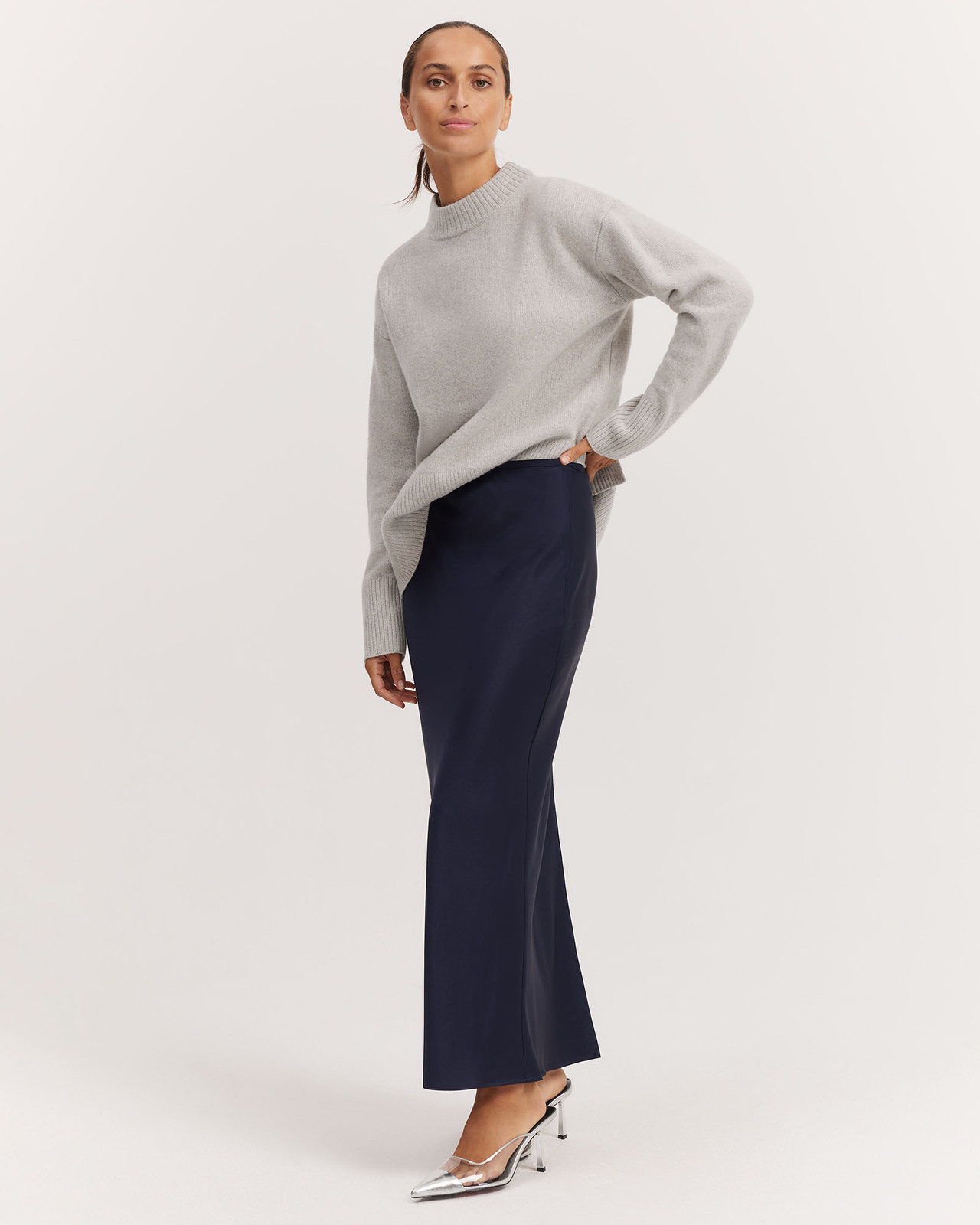 Australian Merino Rib Detail Pullover Knit