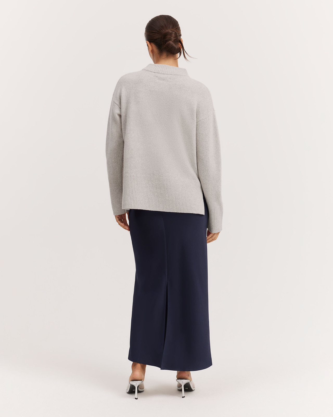 Australian Merino Rib Detail Pullover Knit