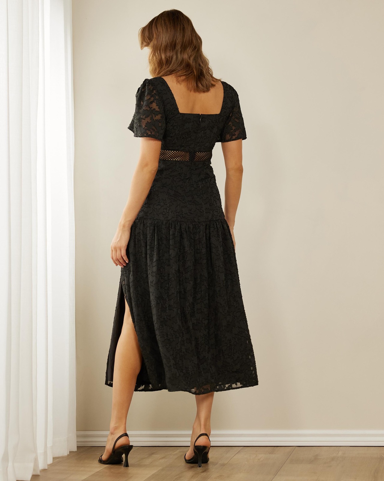 Jodie Burnout Midi Dress