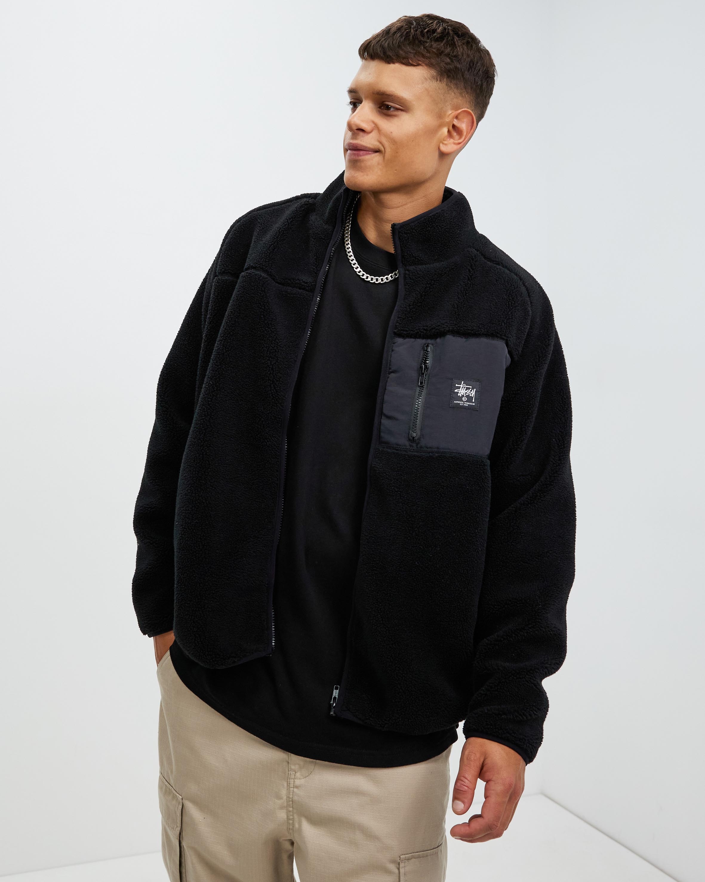 Stussy Work Sherpa Zip Crew - AirRobe