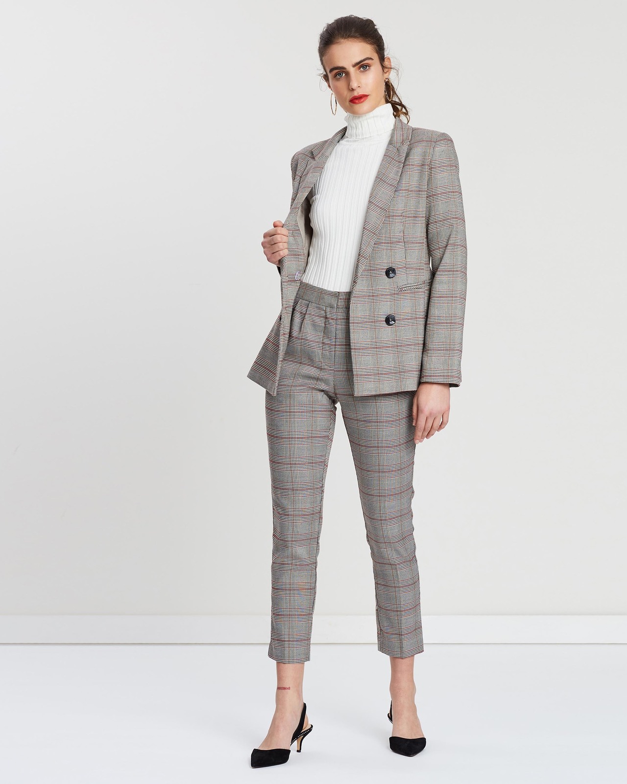 Ayleena Check Blazer