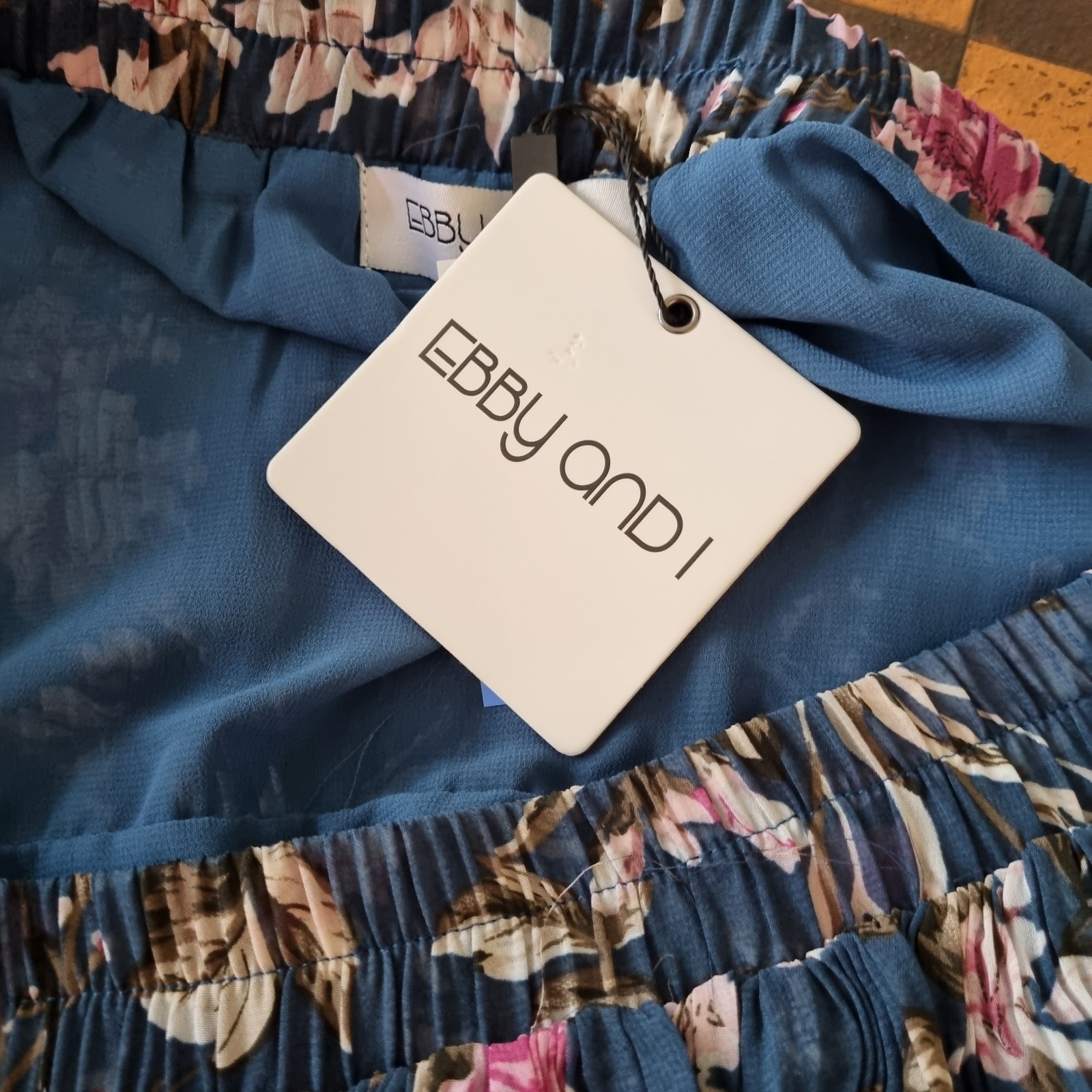 Thrilled Navey Floral Skirt