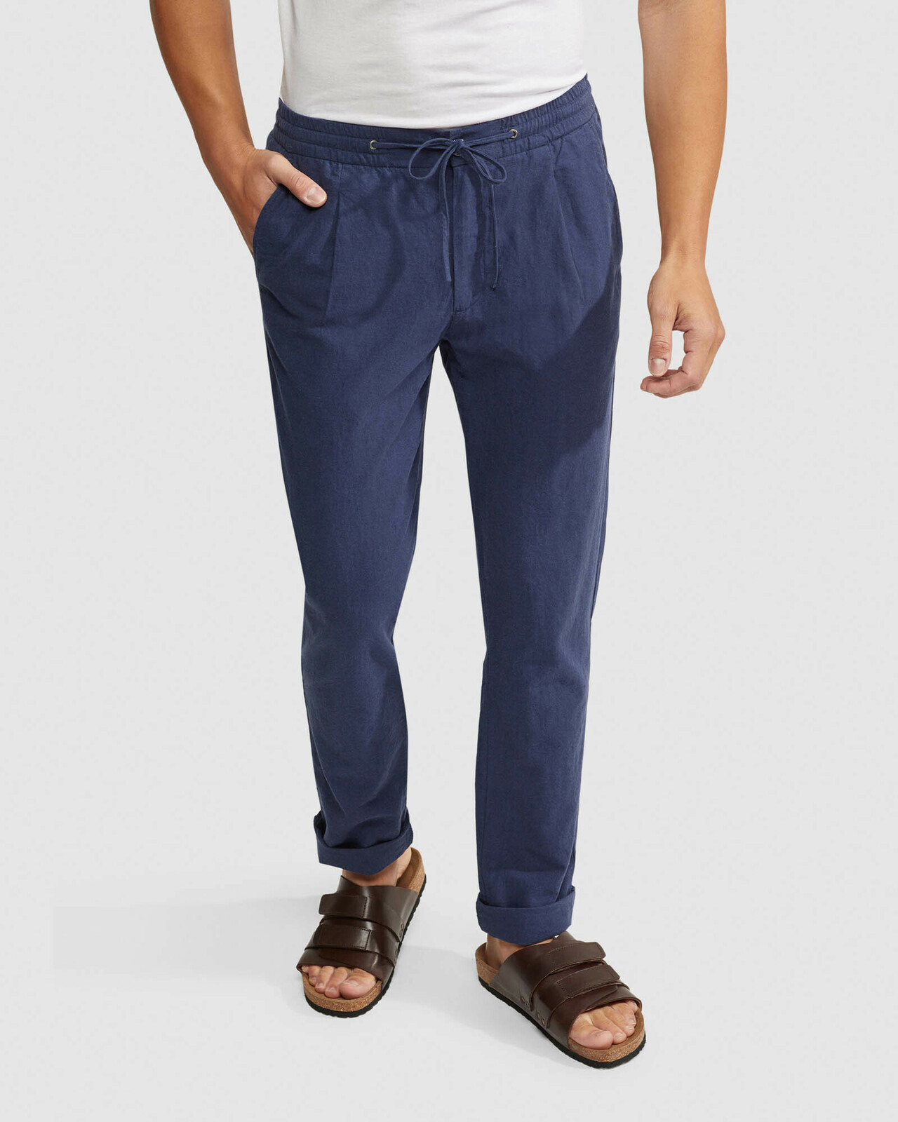 Fraser Linen Cotton Pullon Pants