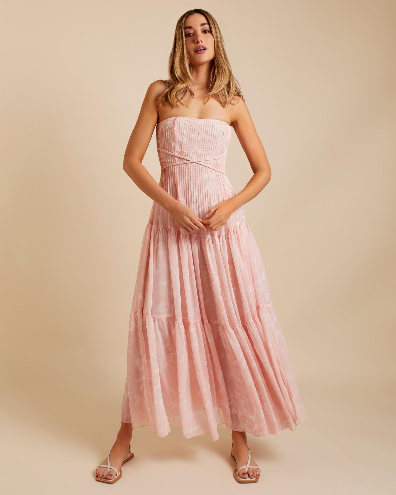 Lover Marigold Pleated Maxi Dress - AirRobe