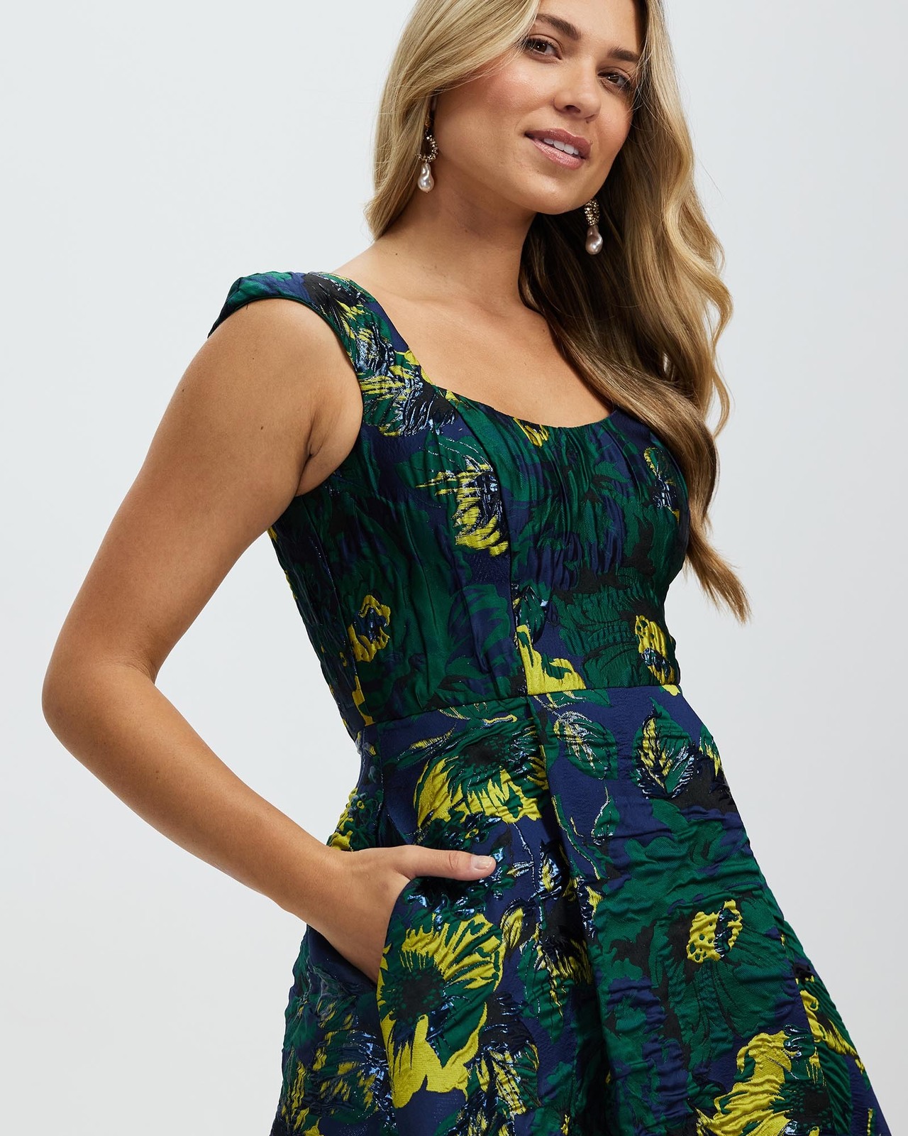 Bariano Golden Hour Cap Sleeve Aline - AirRobe