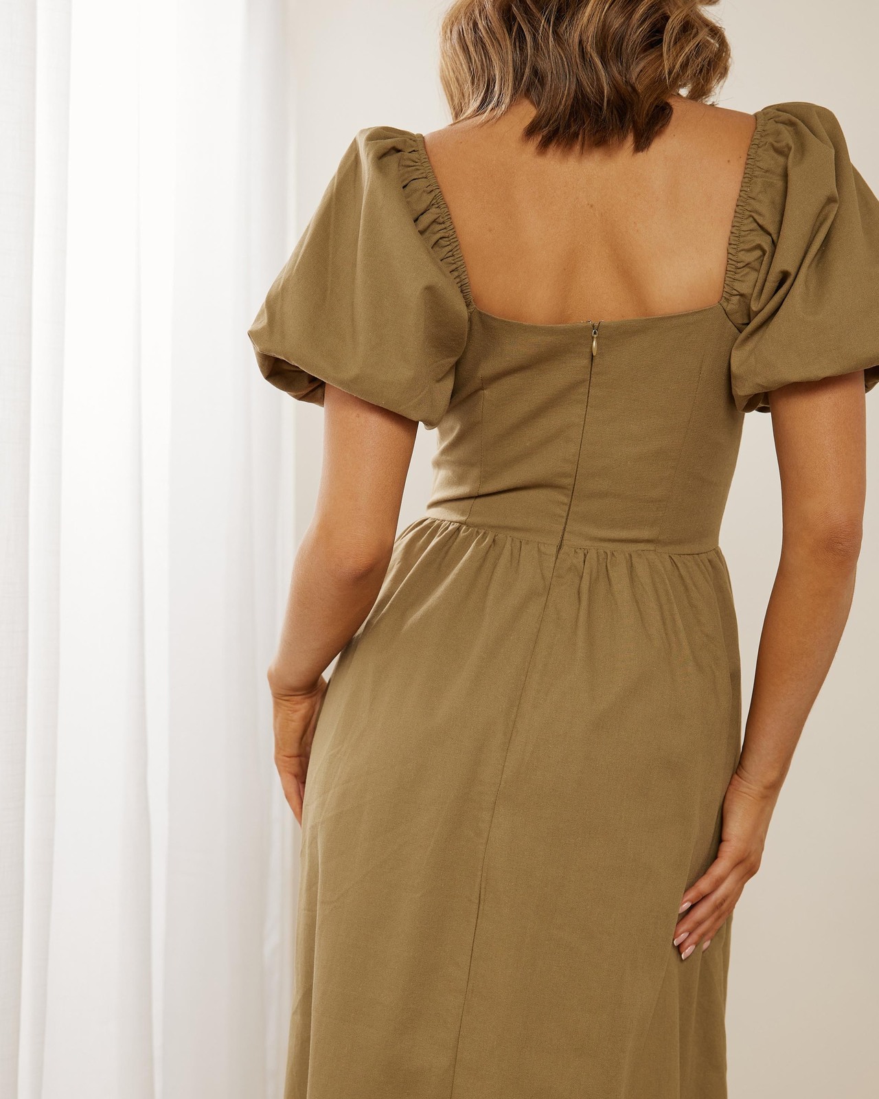 Rosie Linen Blend Midi Dress AirRobe