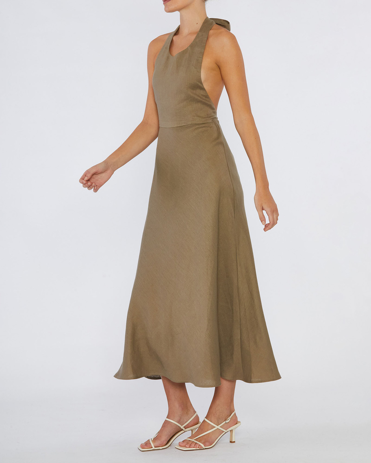 Zaina Linen Maxi Dress