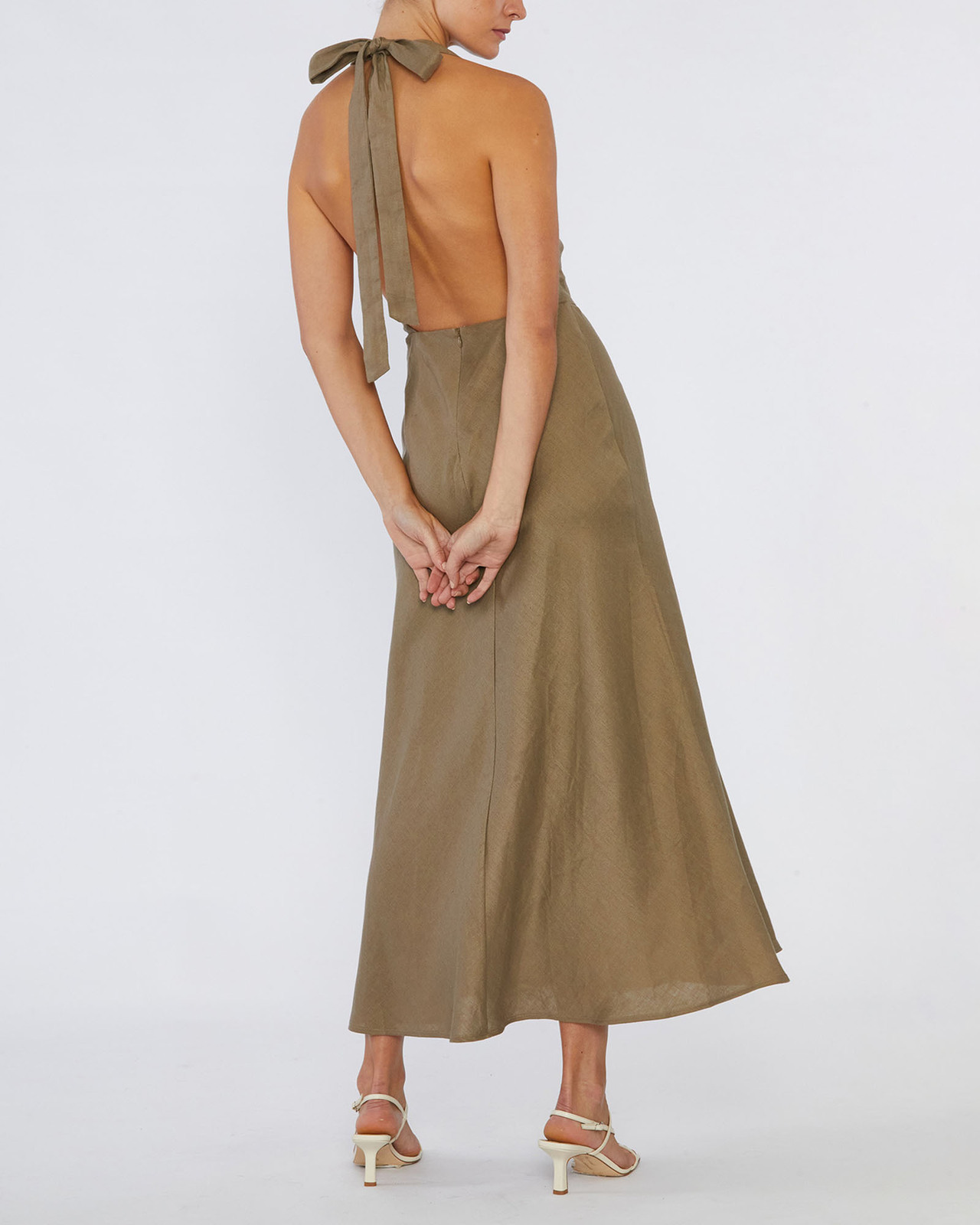 Zaina Linen Maxi Dress