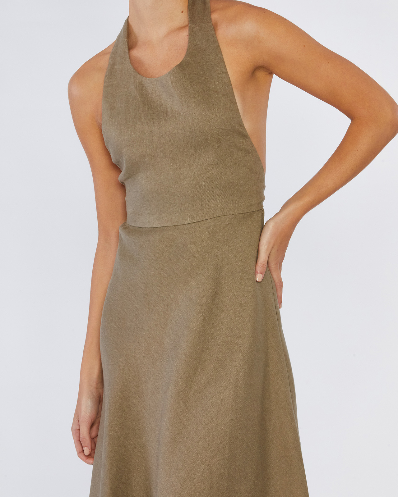 Zaina Linen Maxi Dress
