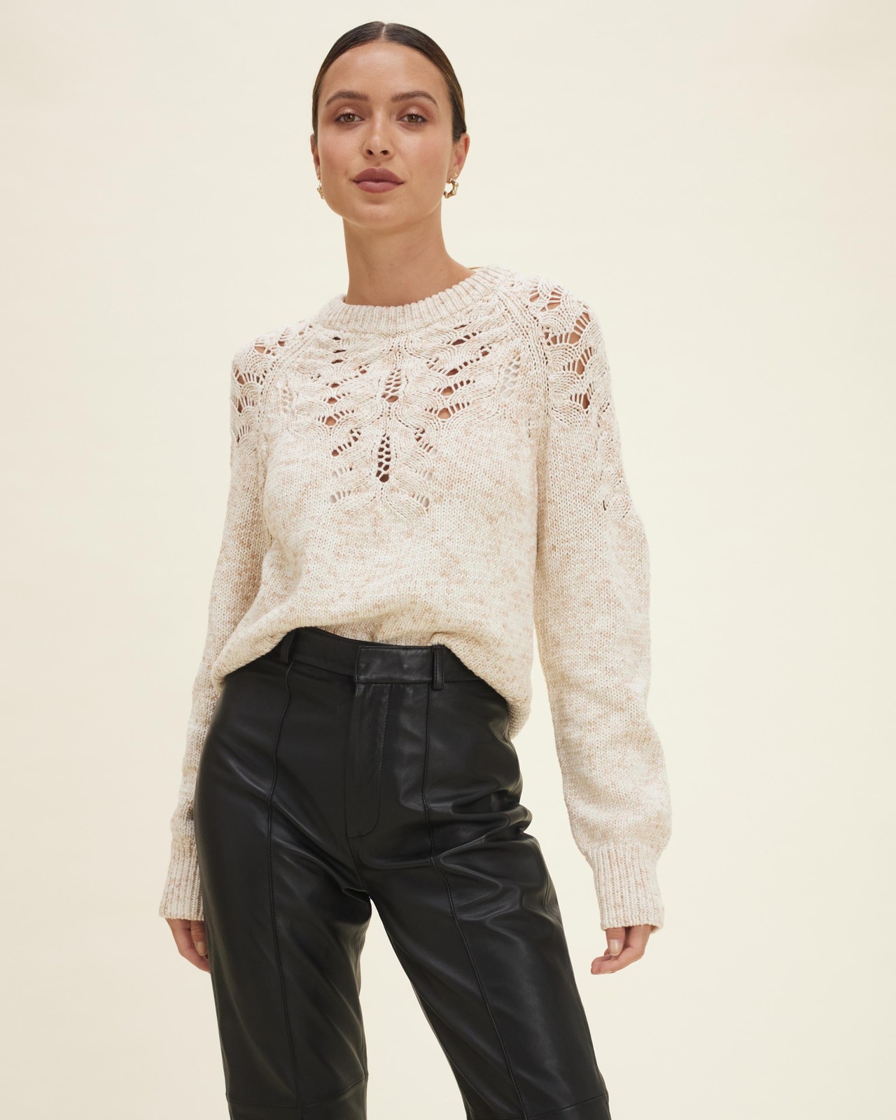 Minima Esenciales Arin Cotton Pointelle Knit Jumper AirRobe