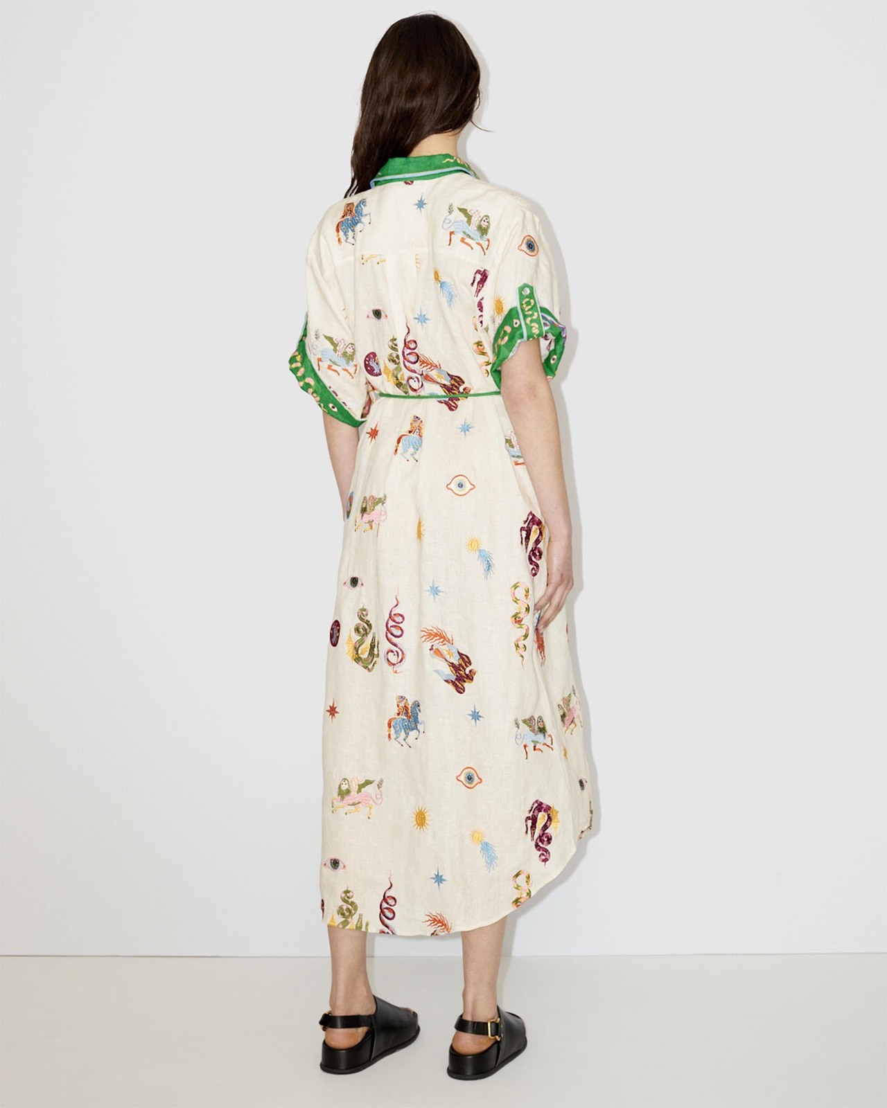 Seeker Embroidered Shirt Dress