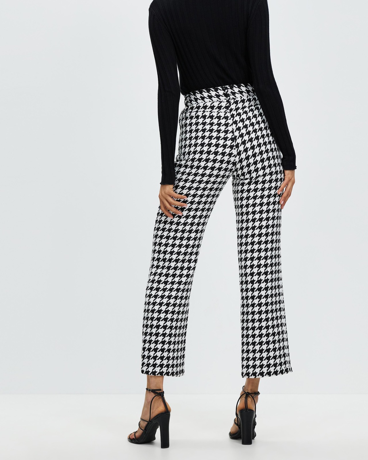 Lessie Wool Blend Houndstooth Pants