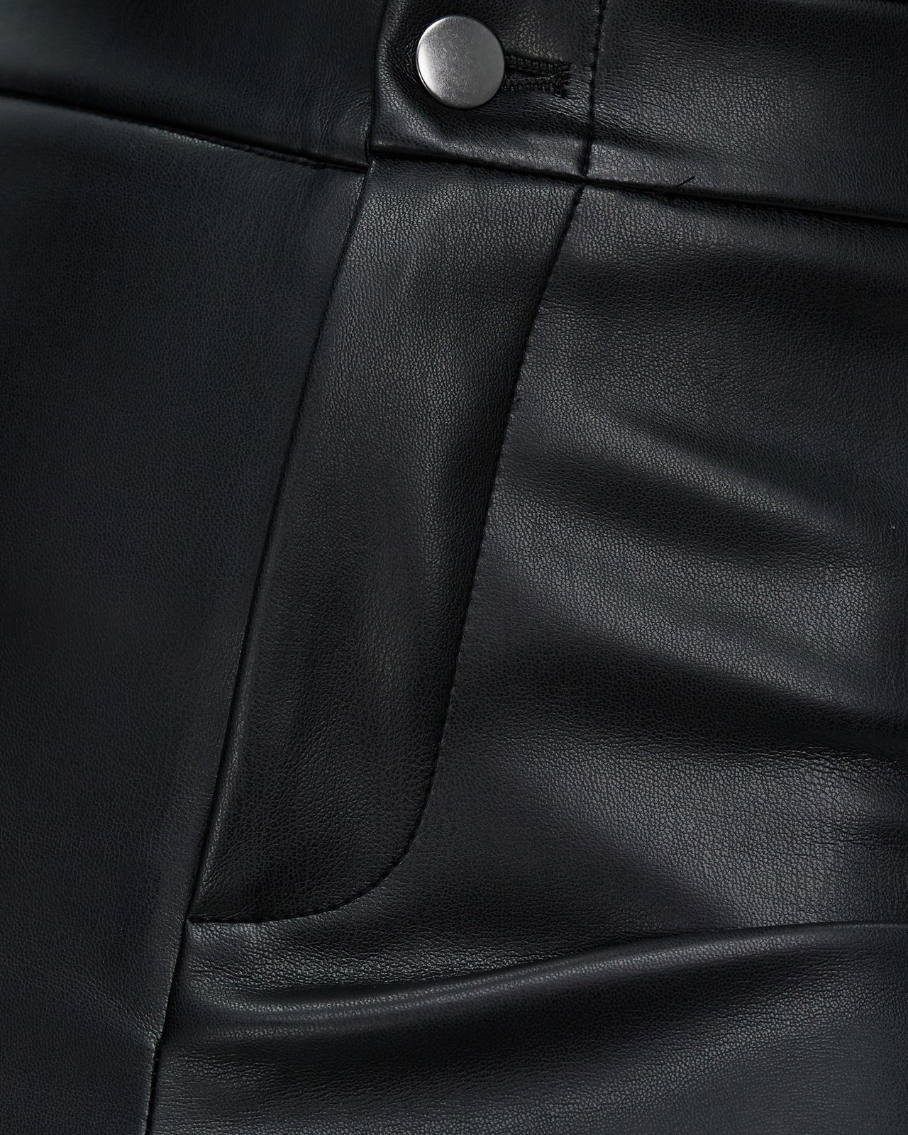 Keisha Straight Leg Leather Look Pants