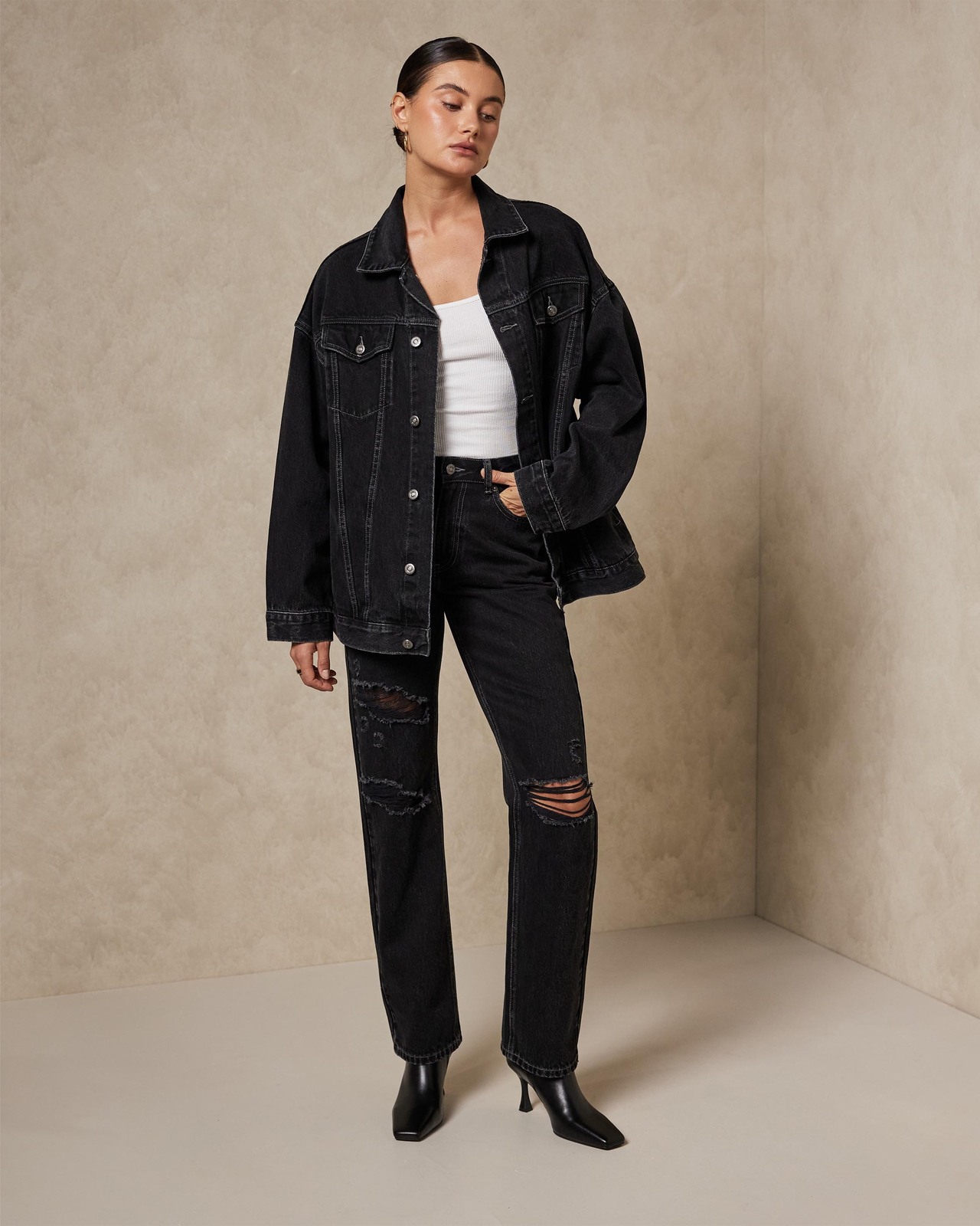 Organic Cotton Distressed Jeans