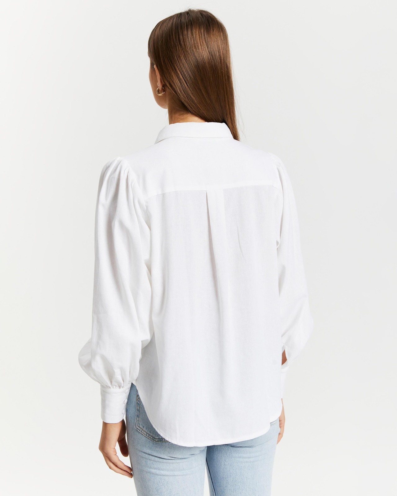 Bea Linen Blend Button Front Shirt