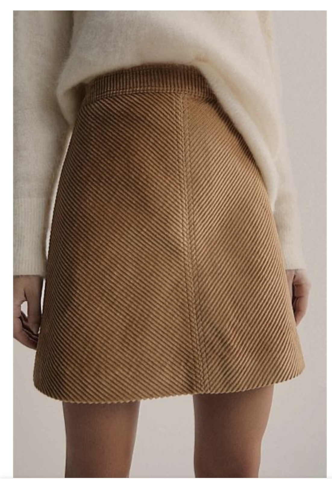 Corduroy Mini Skirt Outfit Brown Corduroy Skirt Xl Twin WITCHERY