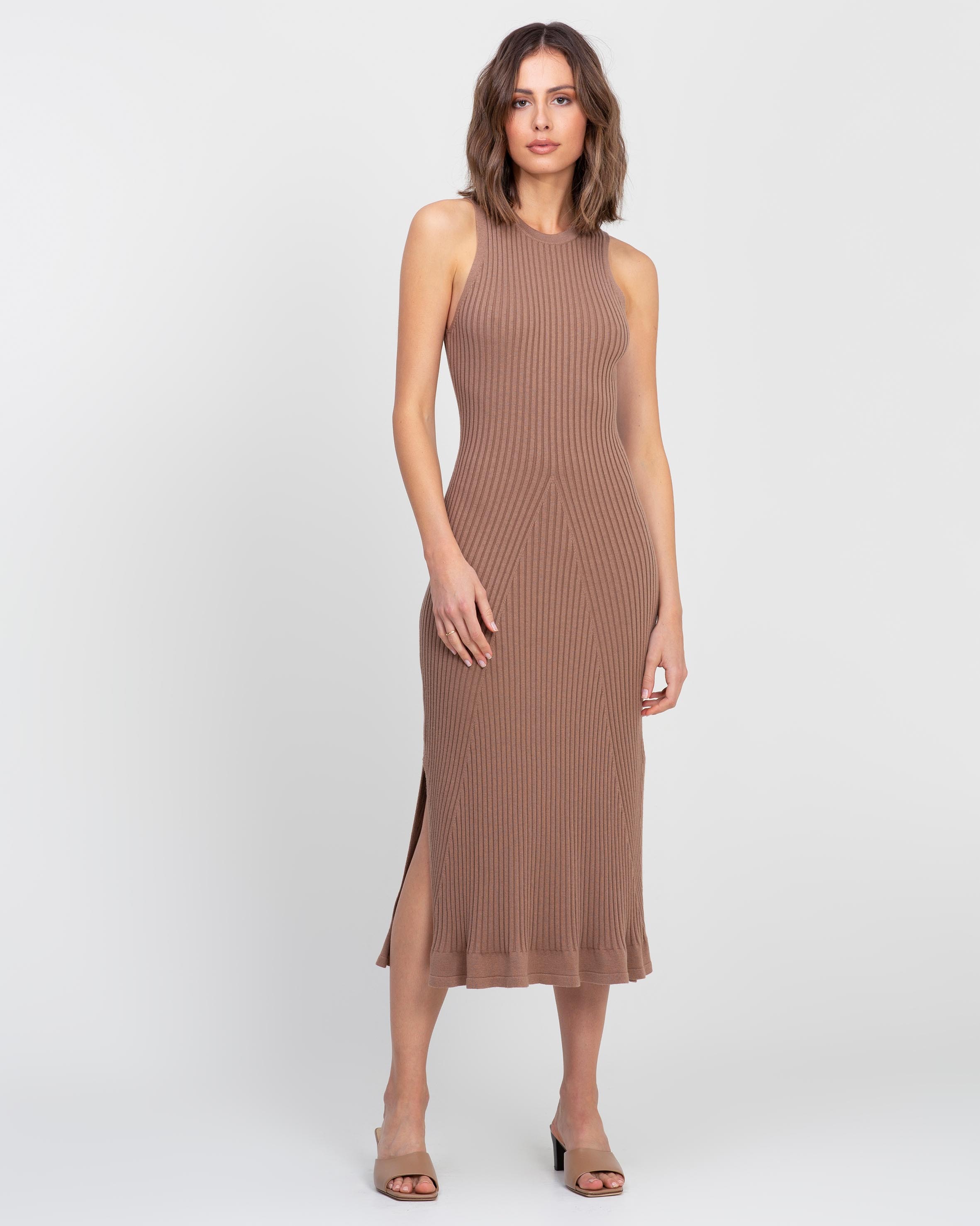 soka ruched panel mini dress by minima esenciales Minima Esenciales Soka Ruched Panel Mini Dress