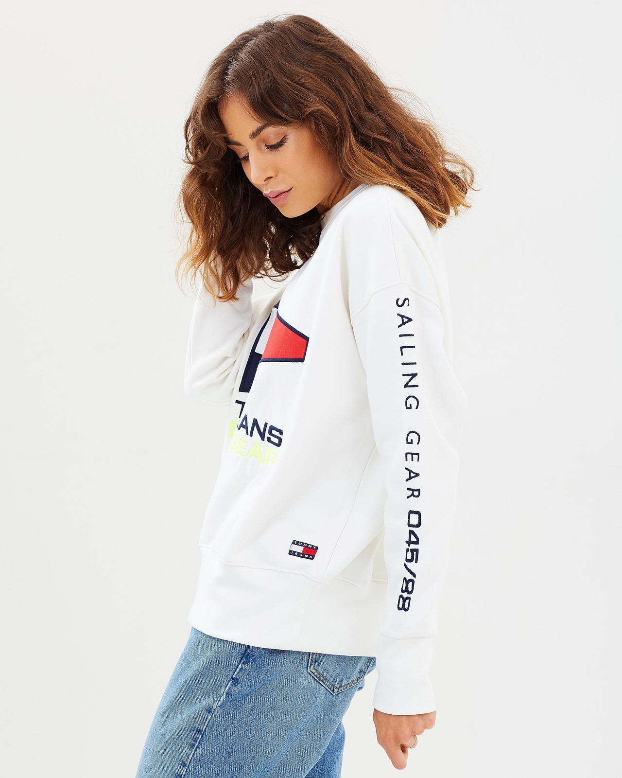90s Sailing Logo Crew Sweatshirt
