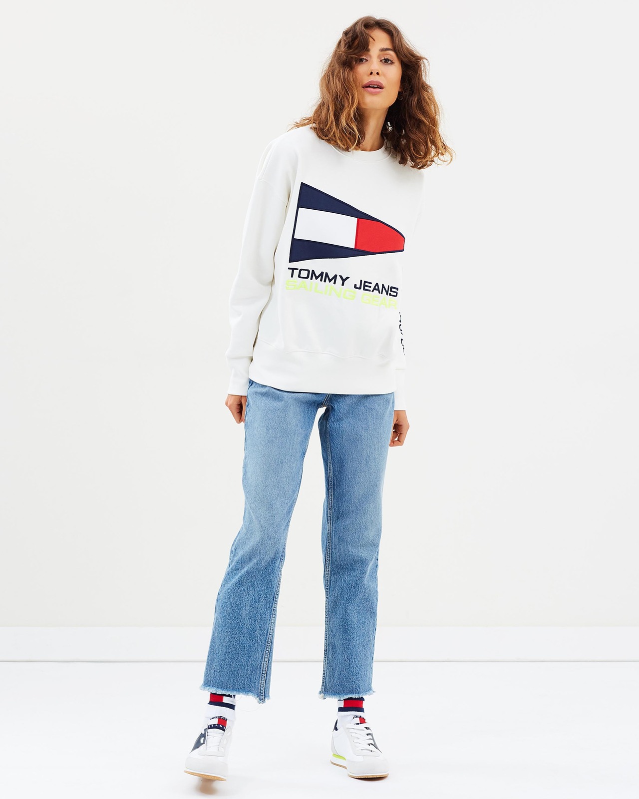 90s Sailing Logo Crew Sweatshirt