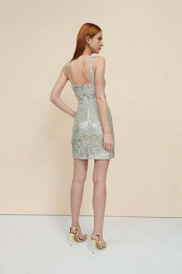 astrid sequin mini dress BY JOHNNY. Astrid Sequin Mini | Final Sale - Silver