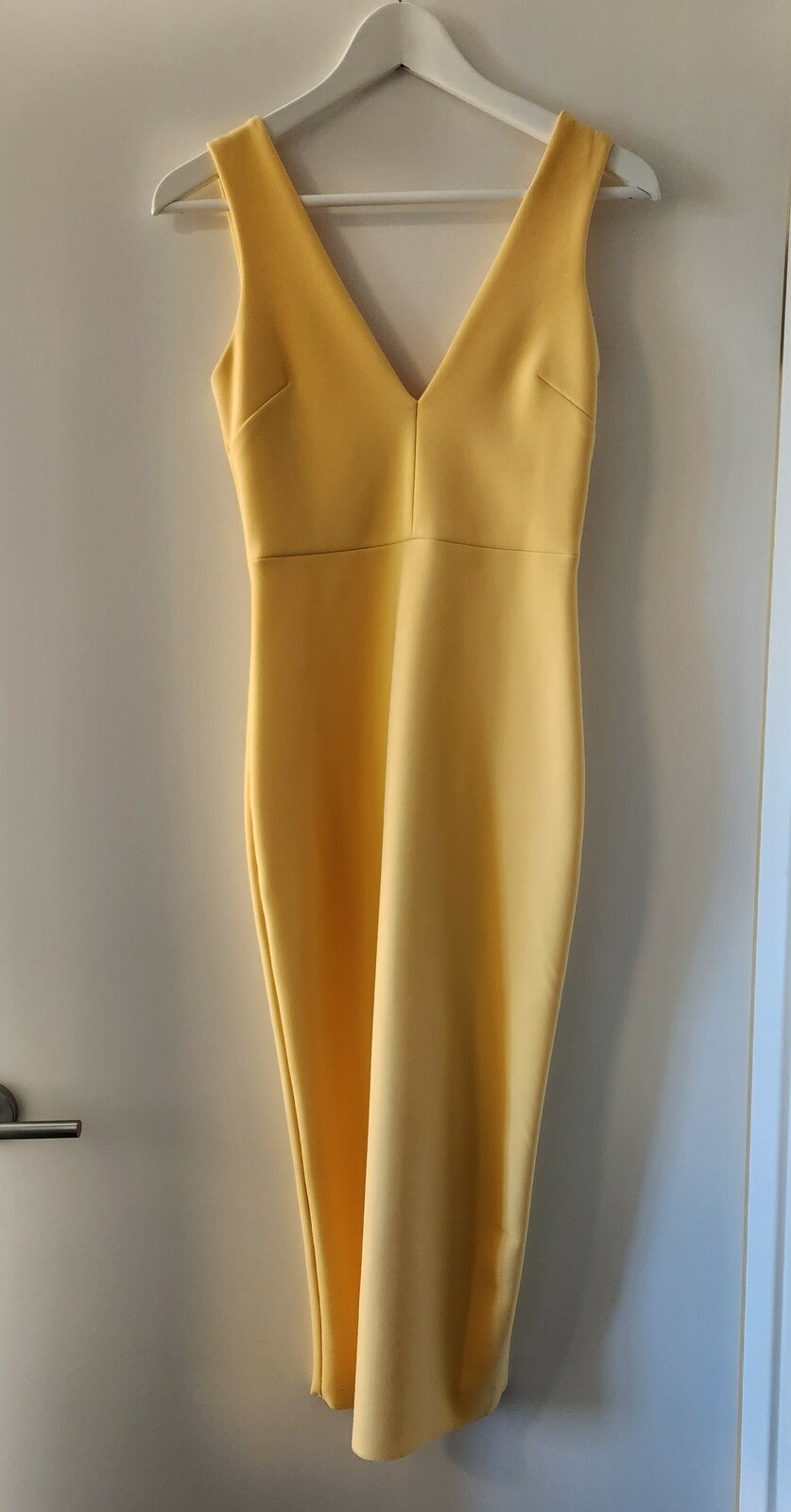 bec and bridge yellow midi dress BEC & BRIDGE Nala One-Shoulder Midi Dress