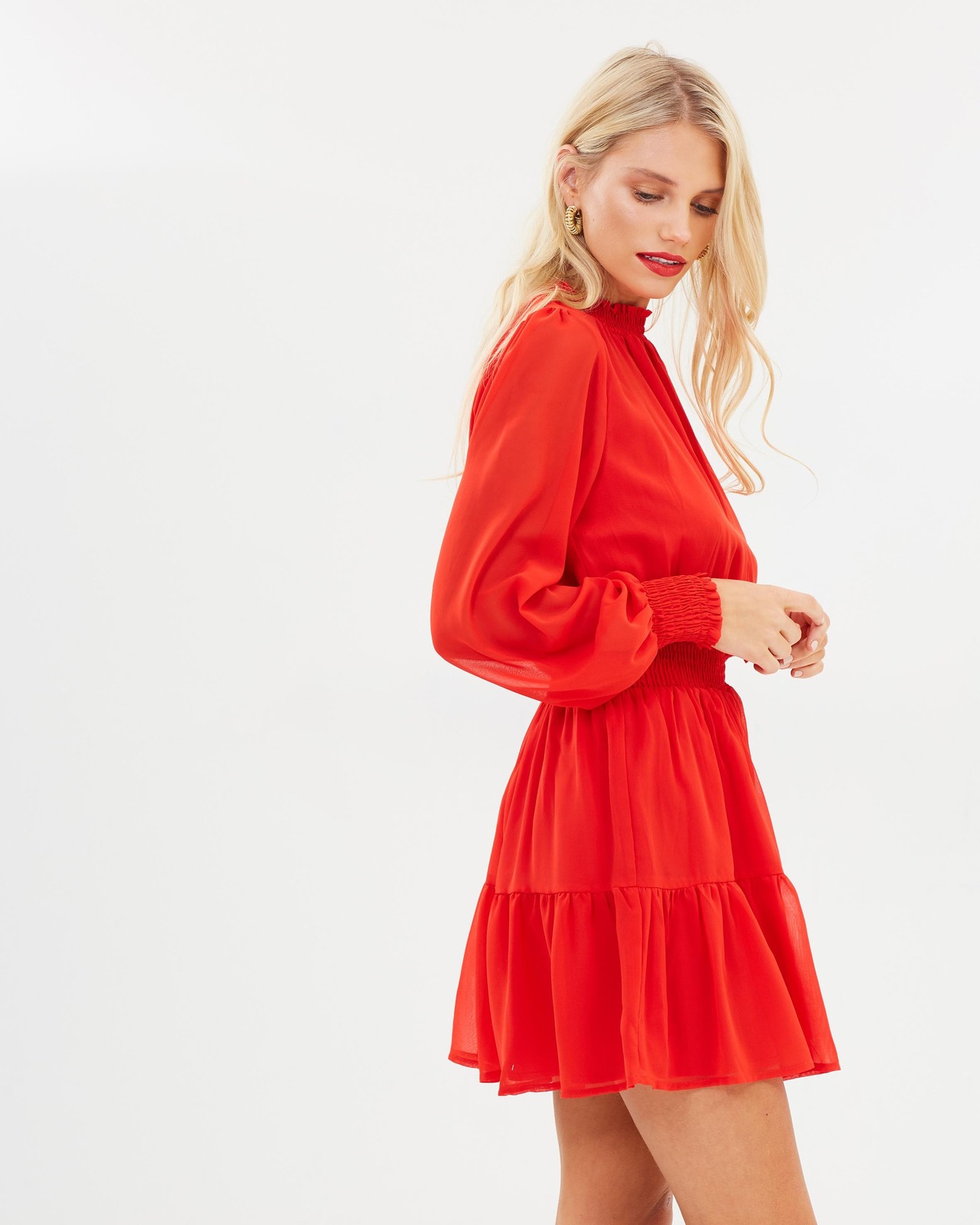 Marsha High Neck Mini Dress