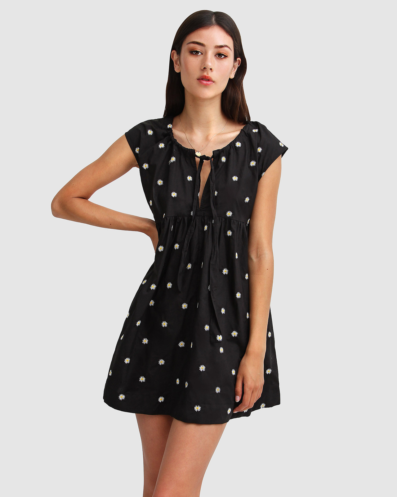 Baby Doll Embroidered Dress