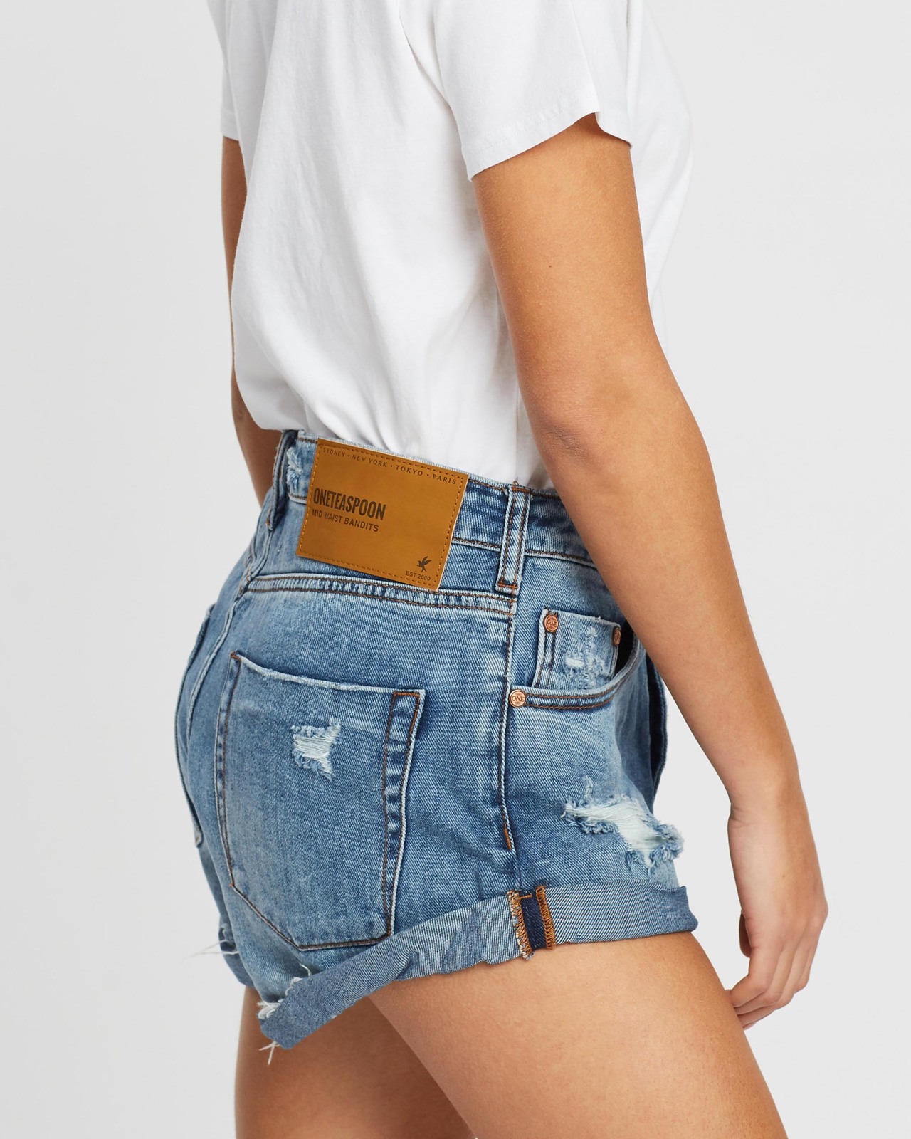 Bandits Mid-Waist Denim Shorts