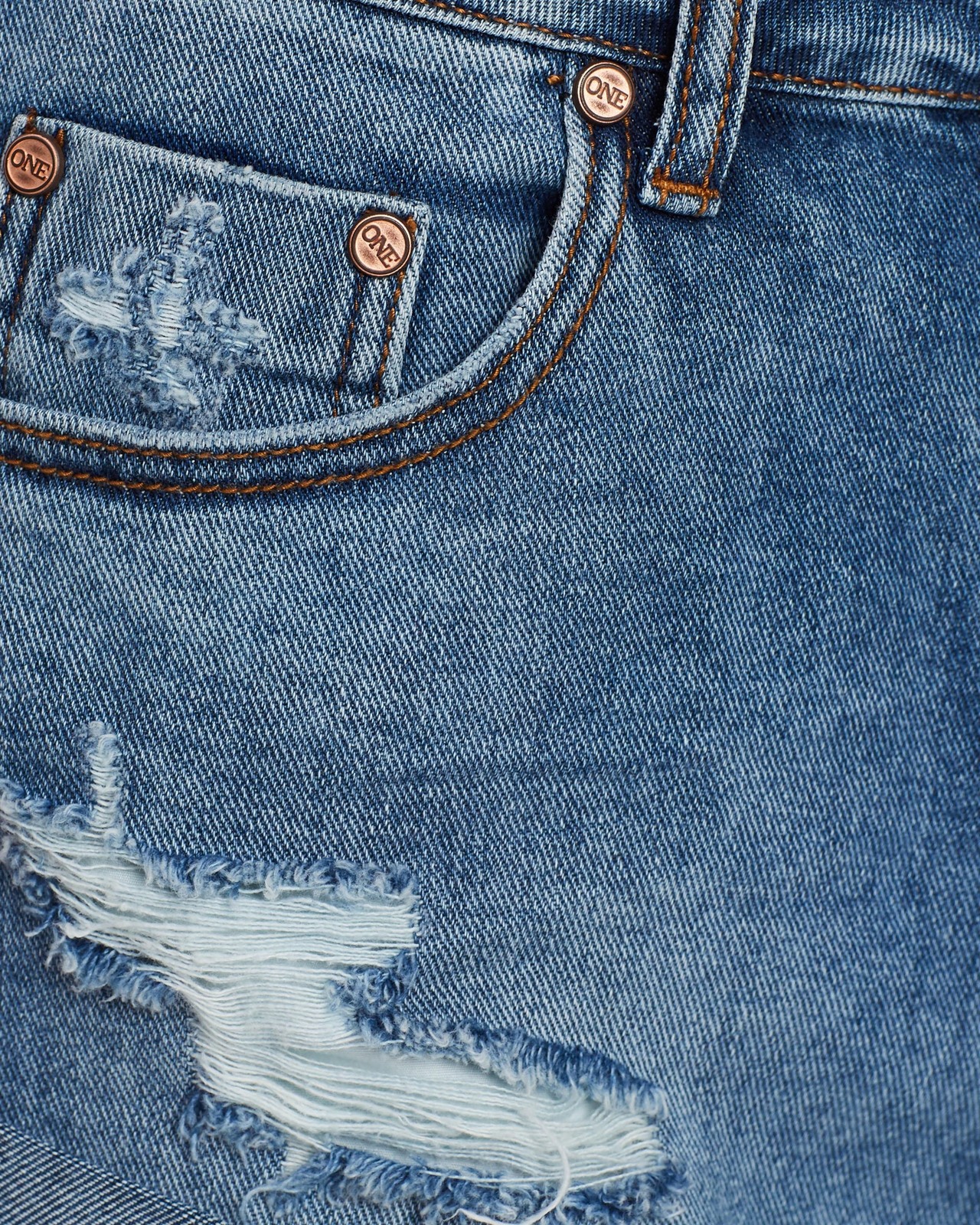 Bandits Mid-Waist Denim Shorts