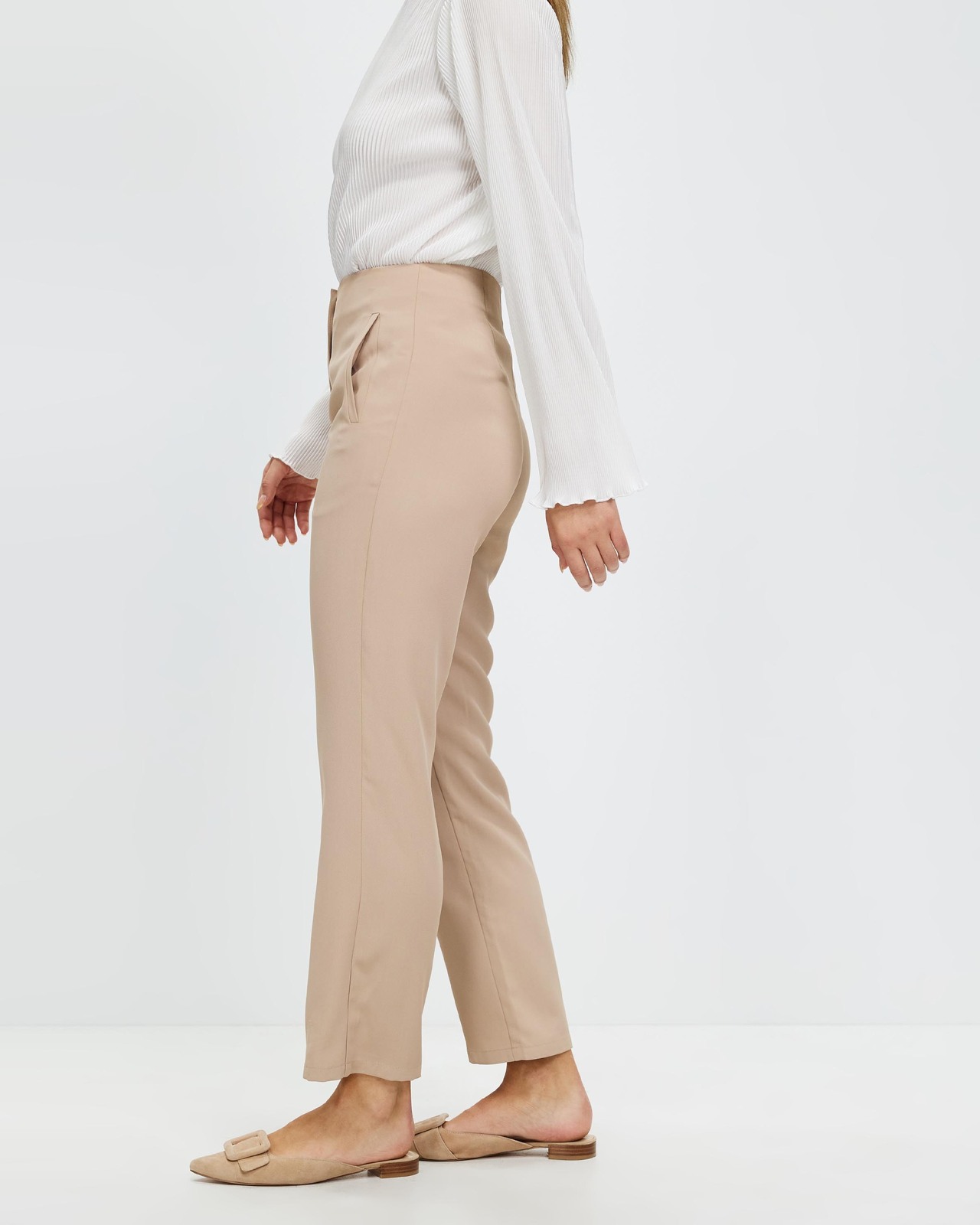 Lolana High Waist Straight Leg Pants