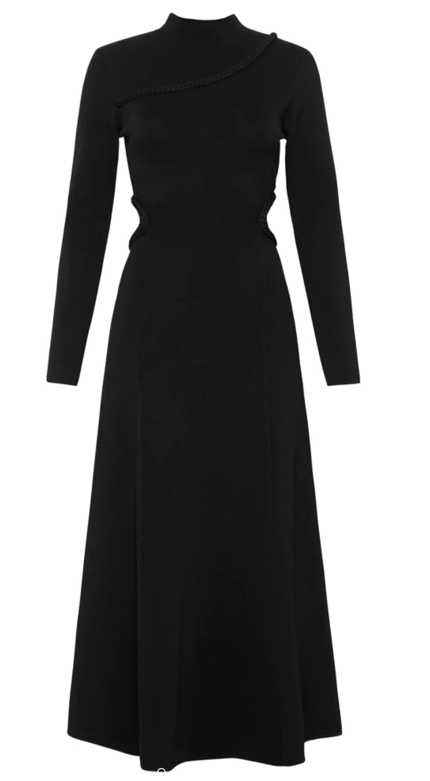 Aje. Amelie Braided Cut Out Knit Dress XL - AirRobe