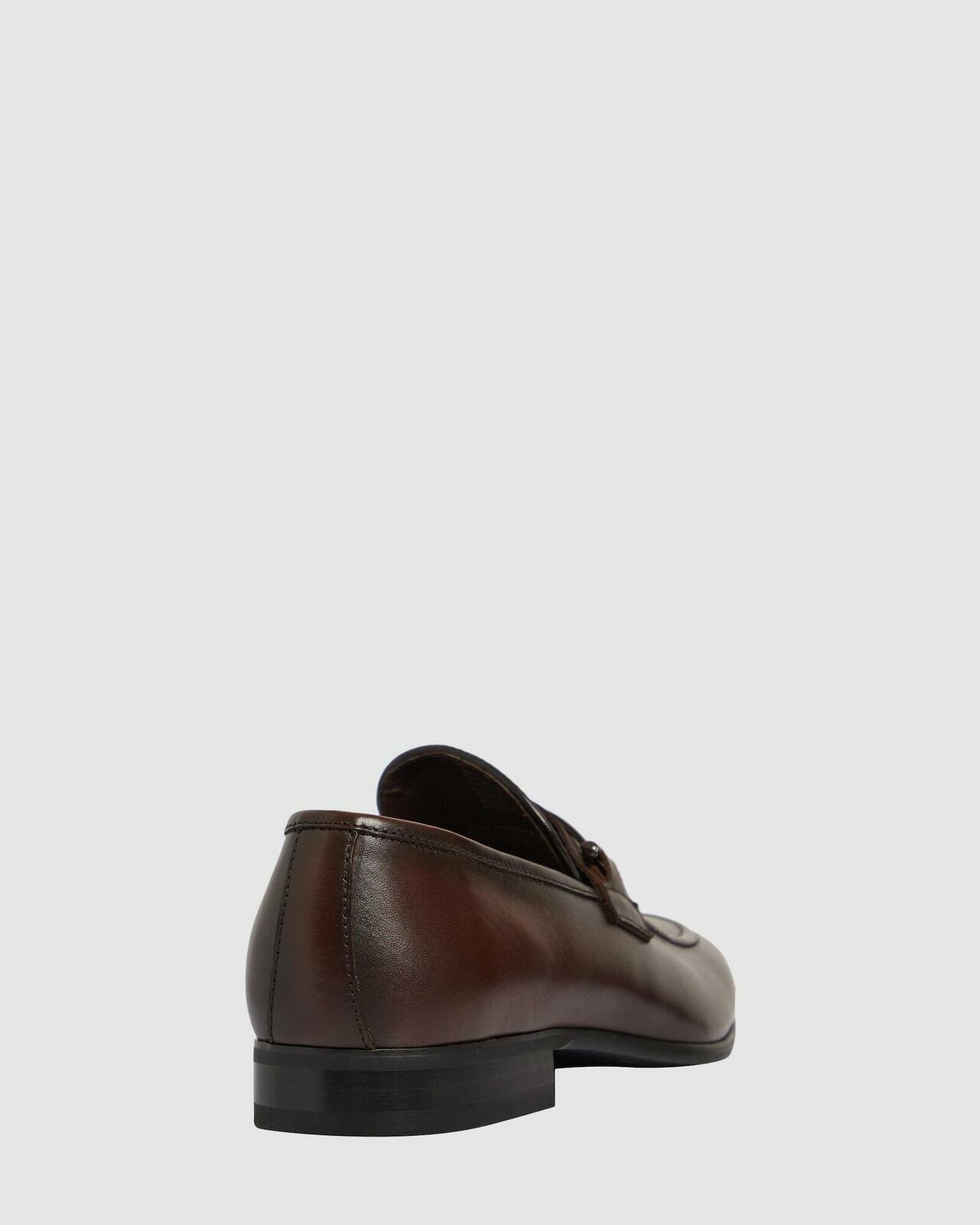 Tarocash Leather Men\'s Brown Loafers Torino Tassel Brown Loafers | Elegant Leather Shoes for  main image 3