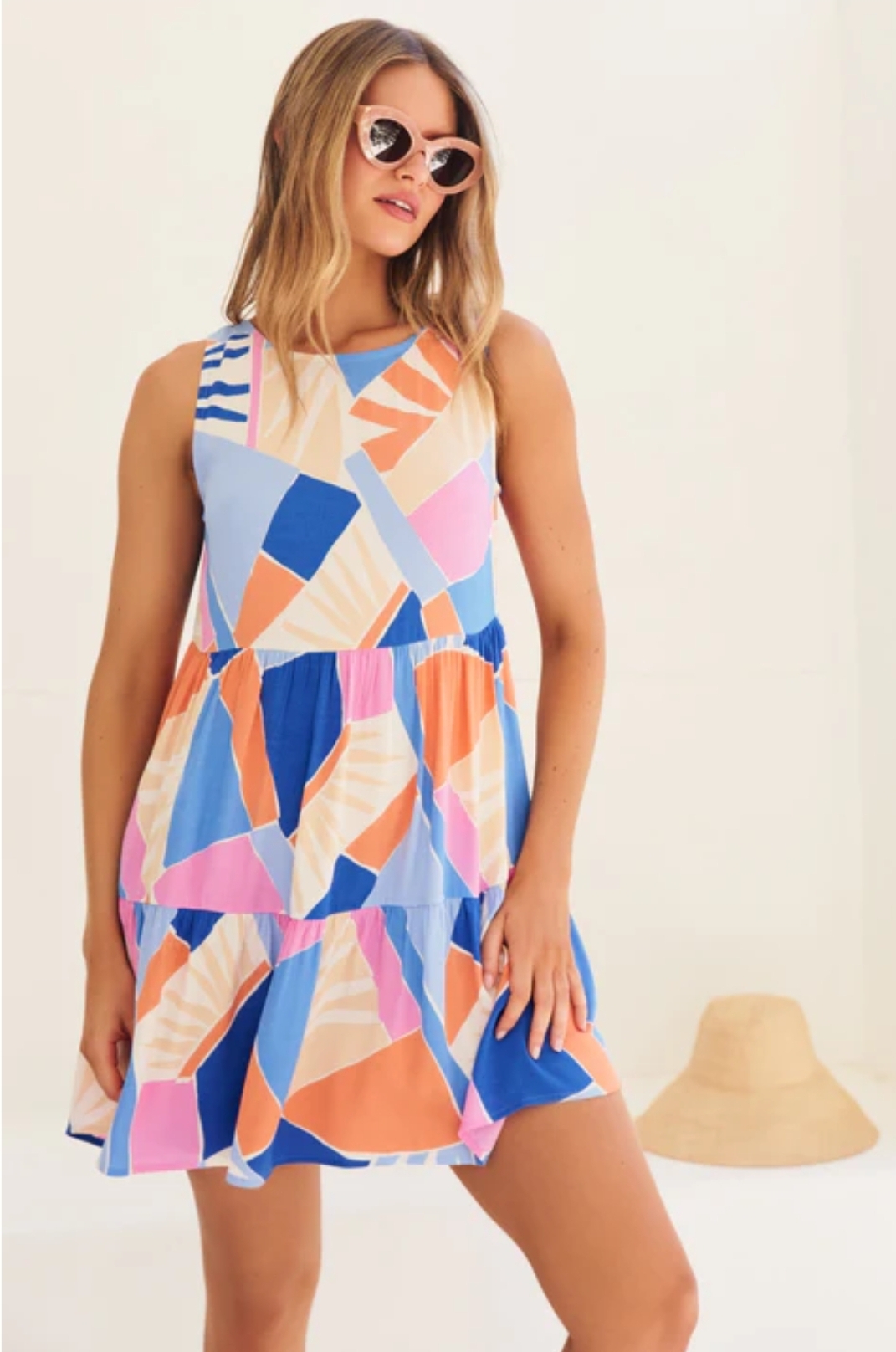 knee length dresses for ladies Winifred Mini Dress In Sundae | Women's Mini Dress main image 1
