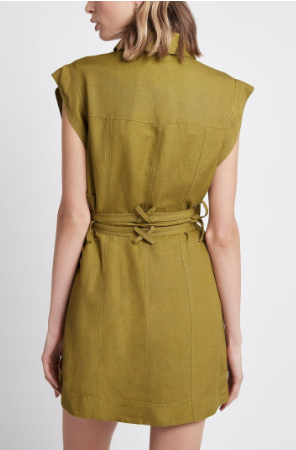 Aje. Evermore Pocket Dress in Olive Size 12 - AirRobe Aje. Evermore Pocket Dress in Olive Size 12 - AirRobe