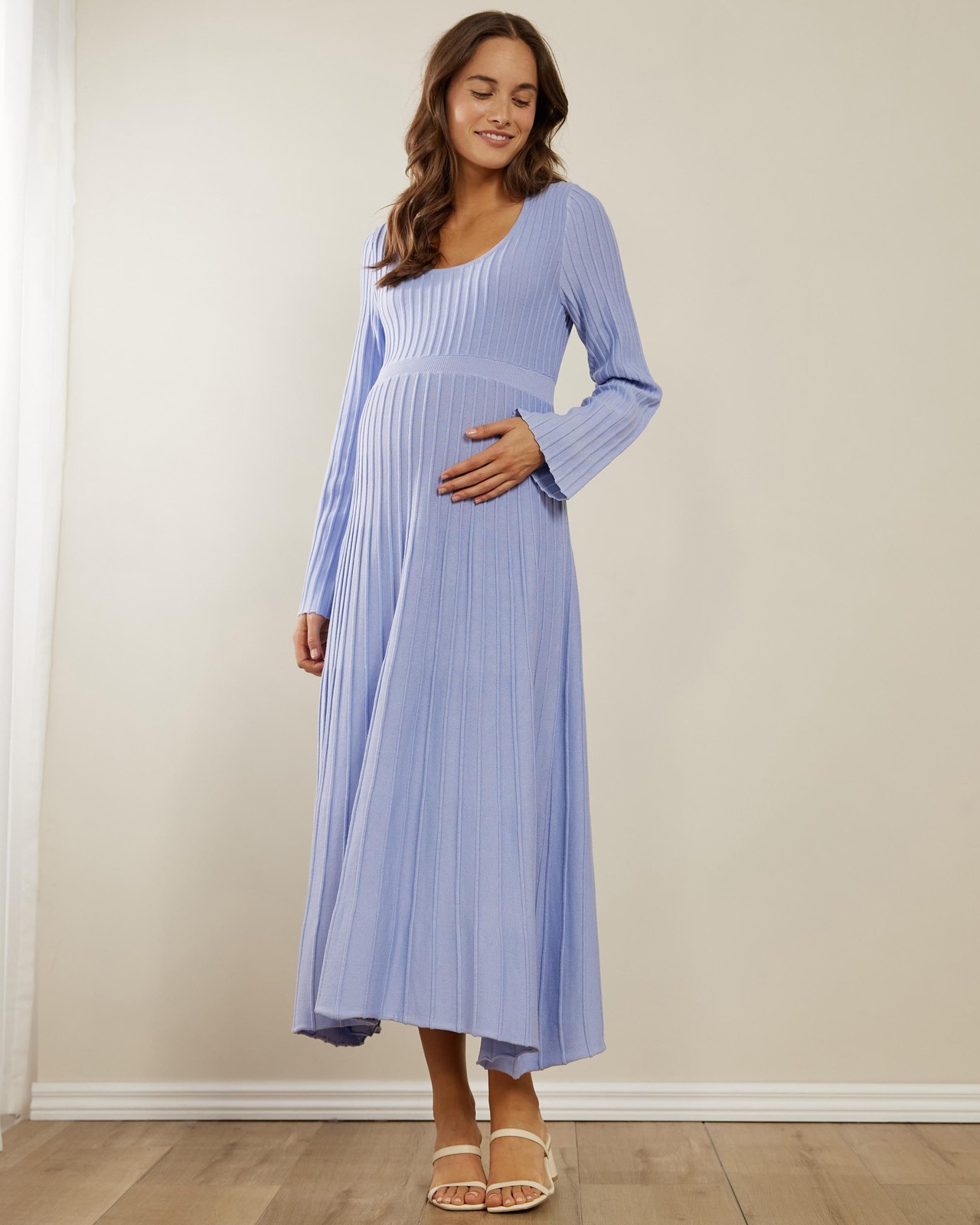 Maternity Gaelle Long Sleeve Knit Dress