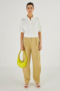 Mesh Stitch Polo White