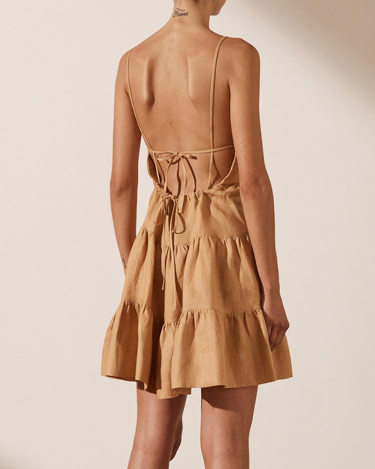 shona joy tiered mini dress Celeste Tiered Mini Dress | Ganache | Shona Joy