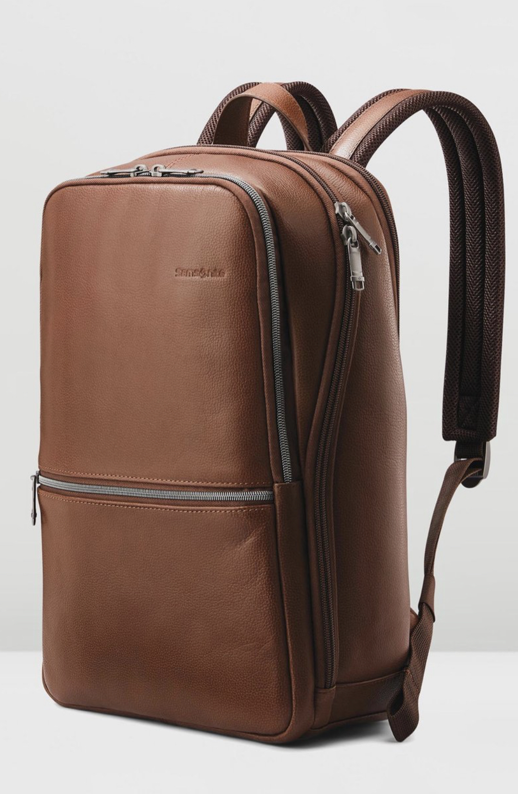 Samsonite Classic Leather Slim Backpack AirRobe