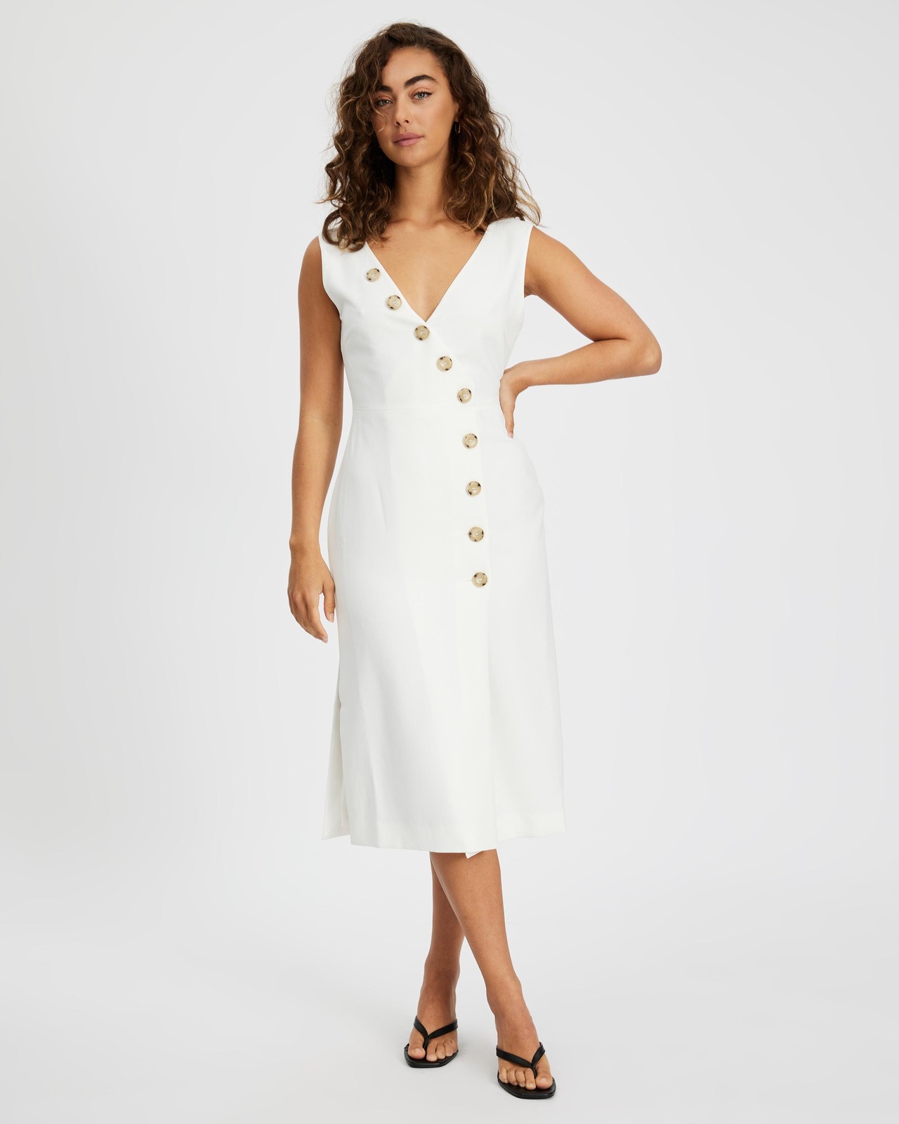 Dylan Buttoned Dress