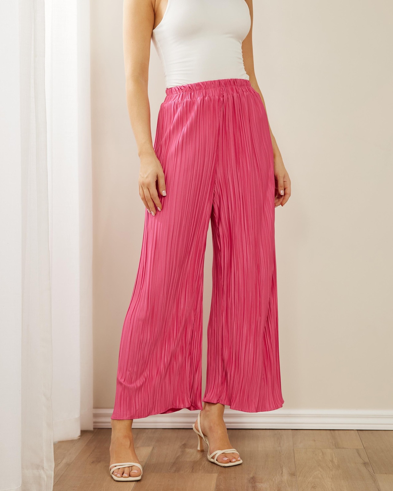 Cosette Plisse Crop Pants