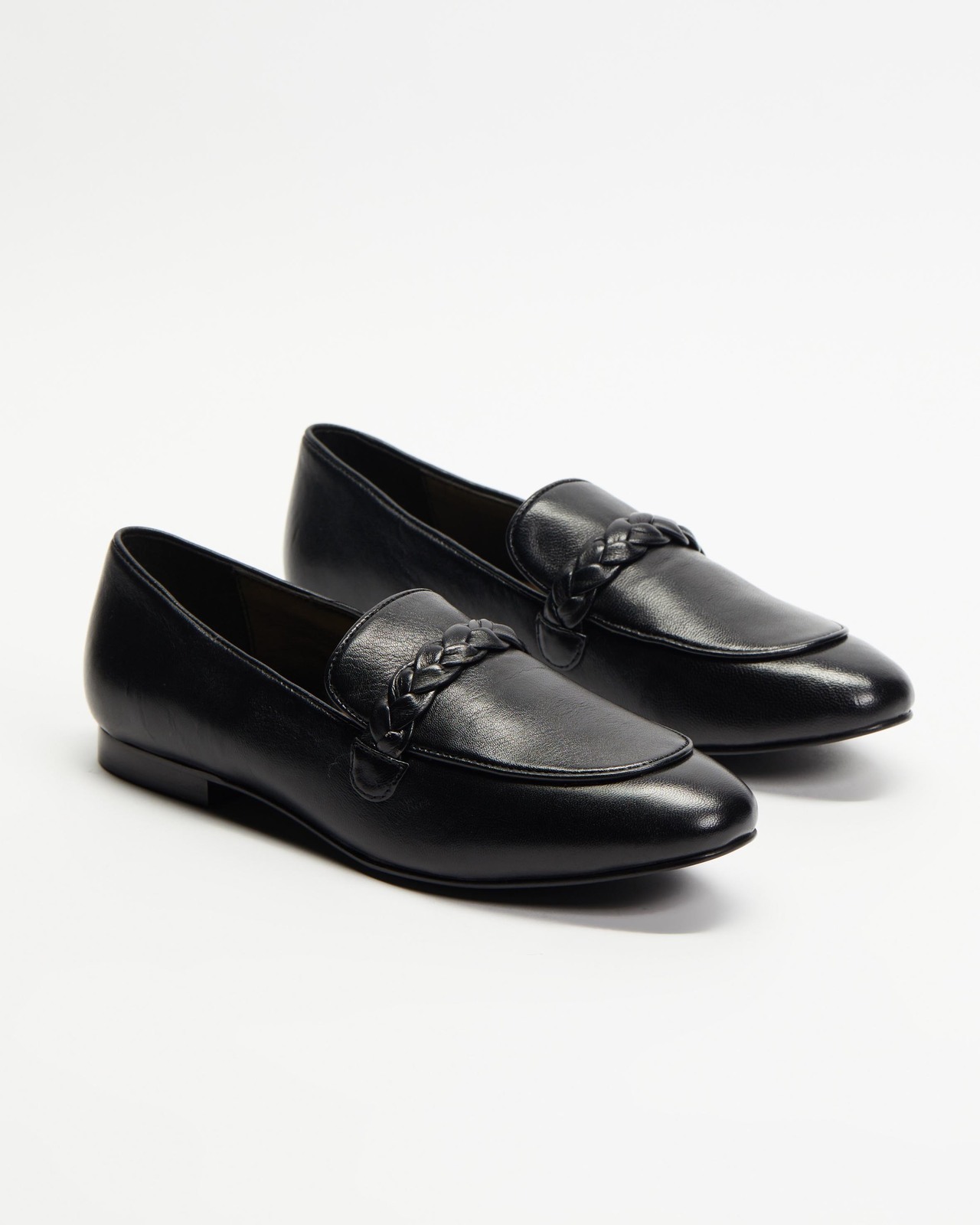 Kaia Braided Leather Flats