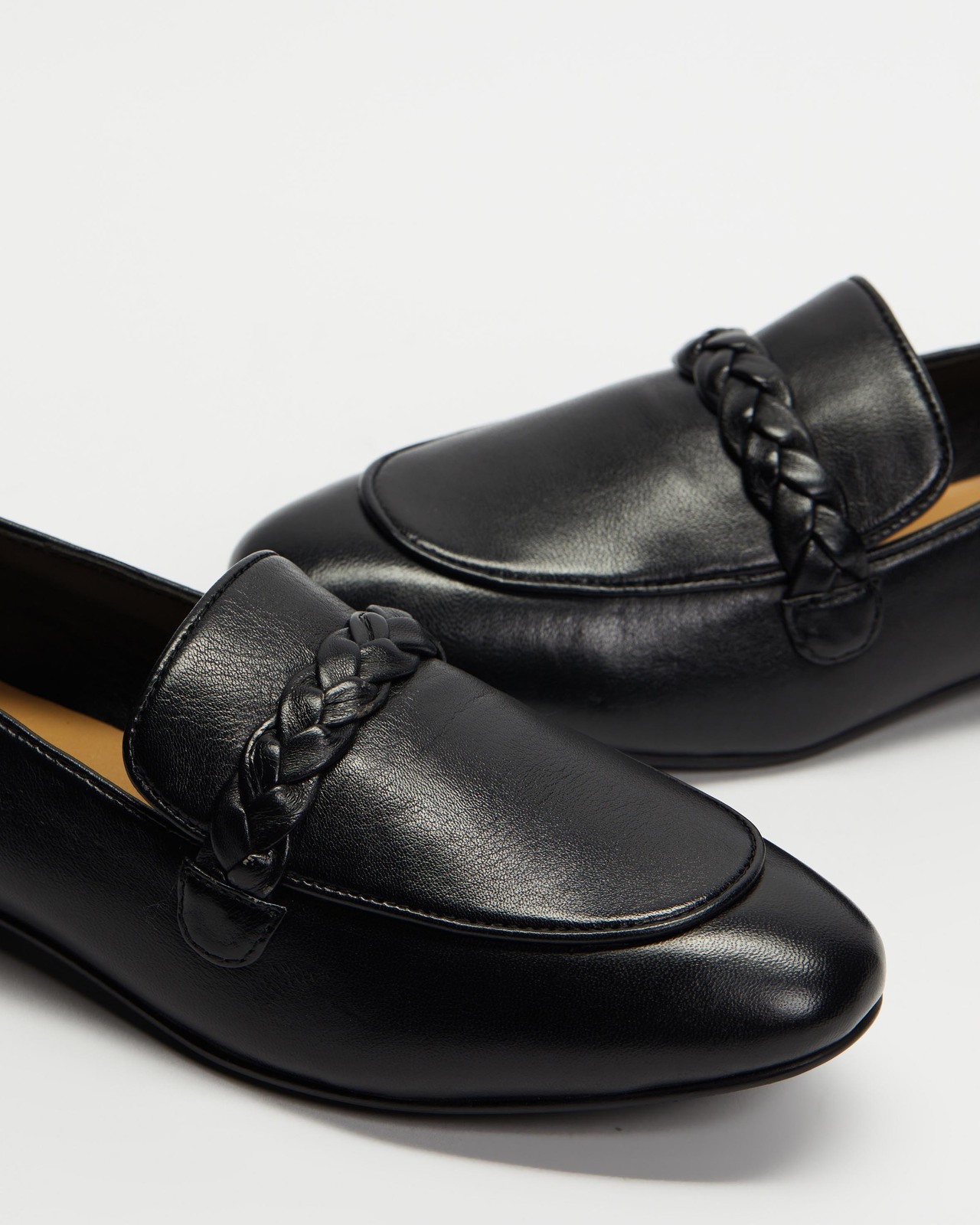 Kaia Braided Leather Flats