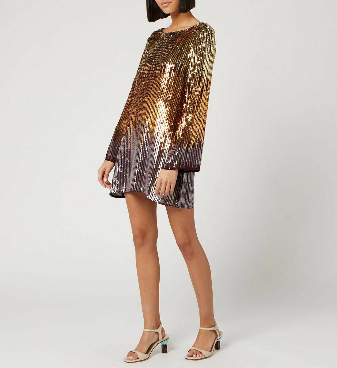 Rixo London Aria Ombre Sequined Crepe Mini Dress - AirRobe