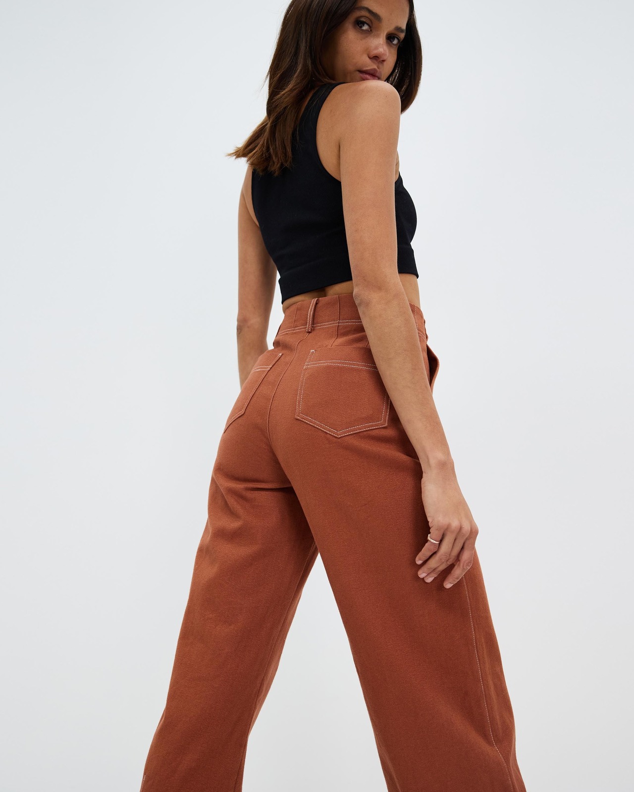 Organic Cotton Overstitch Pants