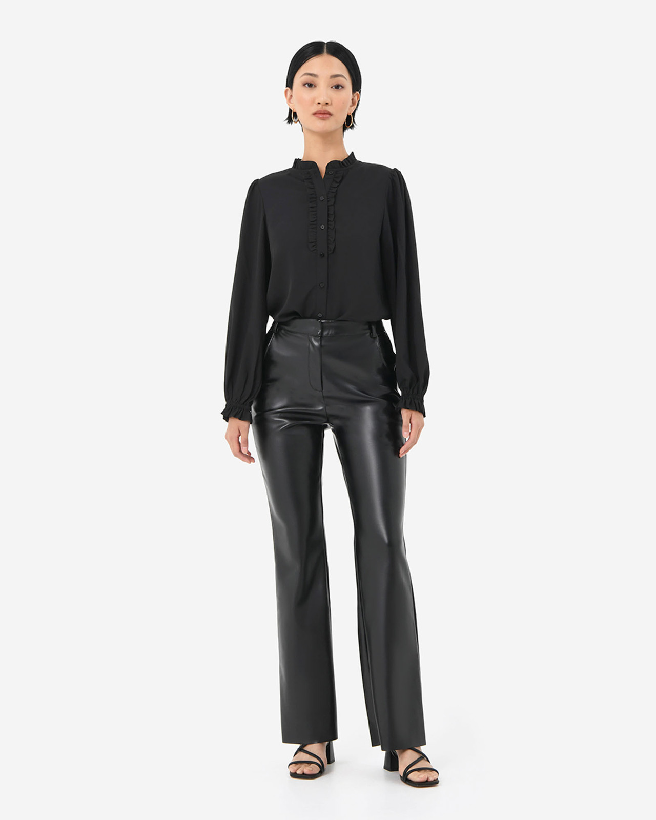 Racquel Faux Leather Pants